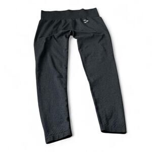 Gymshark Charcoal Gray Mid Rise Workout Leggings – Waist 27”